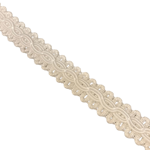 10mm Chain Braid - White
