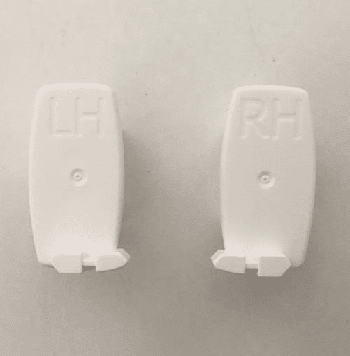 Pair of Perfect Fit Roller Blind Locking End Caps/Plugs set