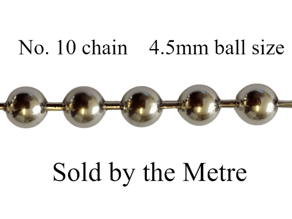 Metal No. 10 Chain (Sold in Metres)