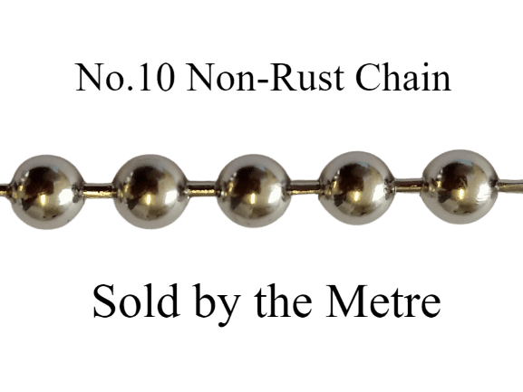 Non-Rust Metal No. 10 Chain (Sold in Metres)