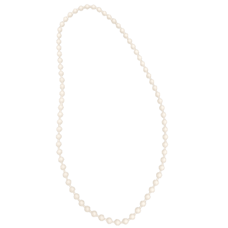 White Plastic No. 10 Chain Continuous Loop (4.5mm Ball)