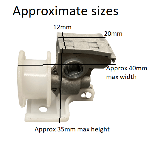 ZZLZX 2 STKS Blind Wand Tilt Control Tilter, Jaloezieën Wand Tilter Mechanisme, Mini Blind Head Rail Vervanging met D-vormige Gear Tilt Haak Verbinding ZZLZX 2 STKS Blind Wand Tilt Control Tilter, Jaloezieën Wand Tilter Mechanisme, Mini Blind Head Rail Vervanging met D-vormige Gear Tilt Haak Verbinding